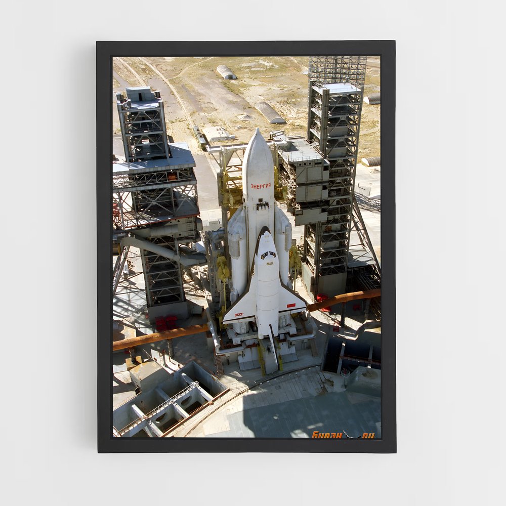 Poster fascinant du programme spatial soviétique – affiche Espace rétro (vue 2)